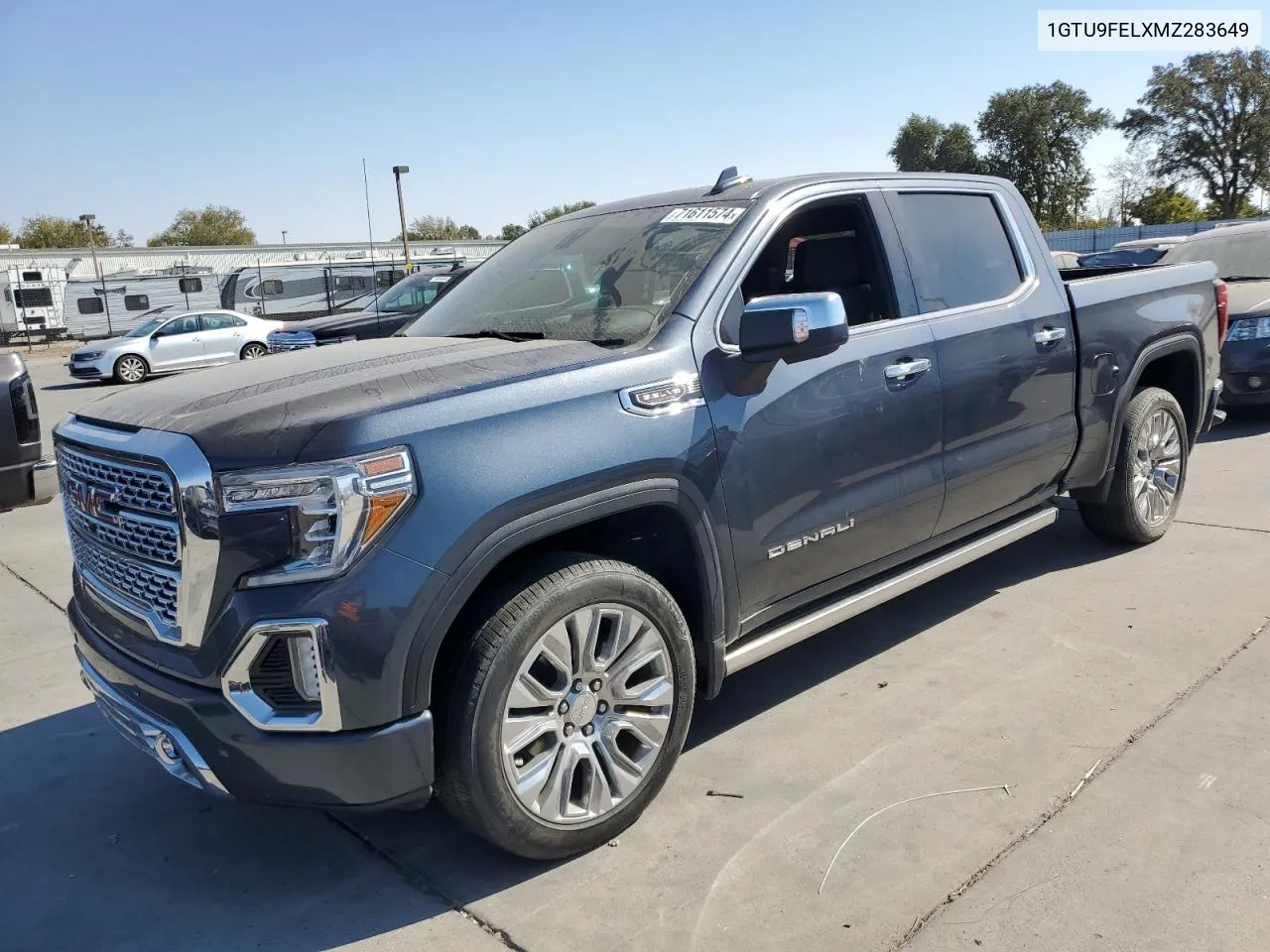 2021 GMC Sierra K1500 Denali VIN: 1GTU9FELXMZ283649 Lot: 71611574