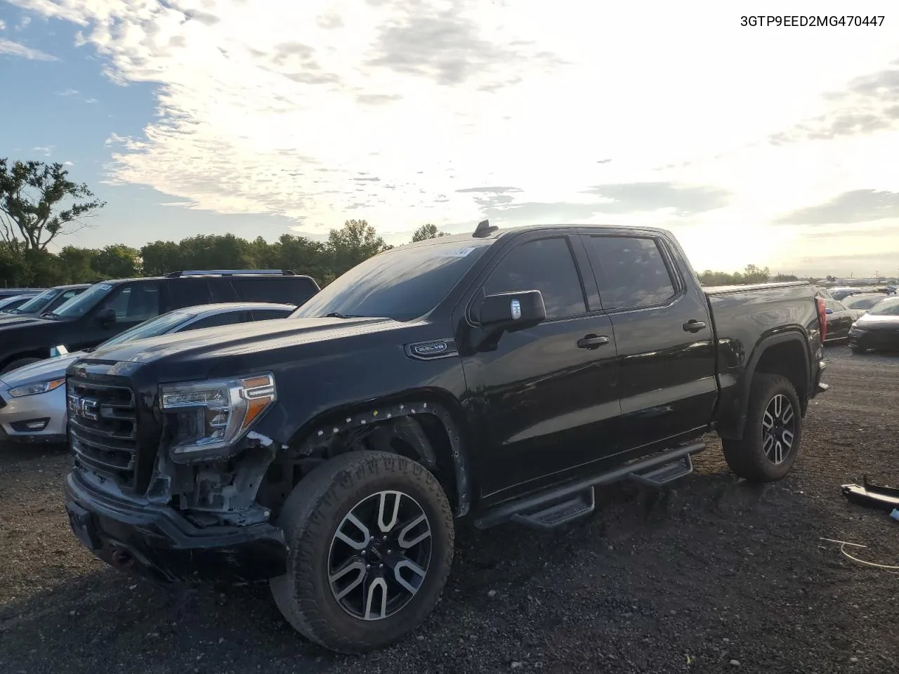 2021 GMC Sierra K1500 At4 VIN: 3GTP9EED2MG470447 Lot: 71940524