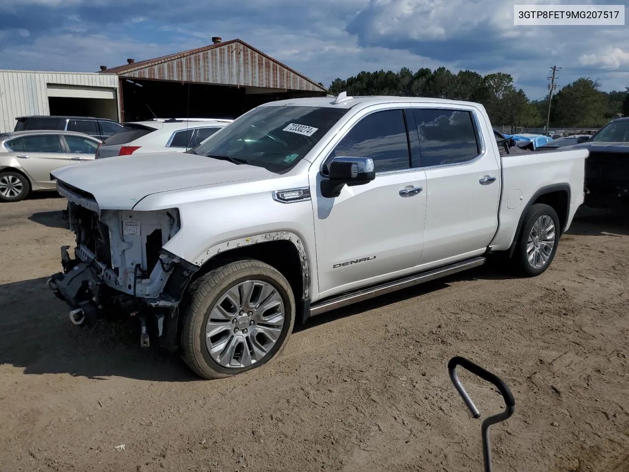 2021 GMC Sierra C1500 Denali VIN: 3GTP8FET9MG207517 Lot: 72330274