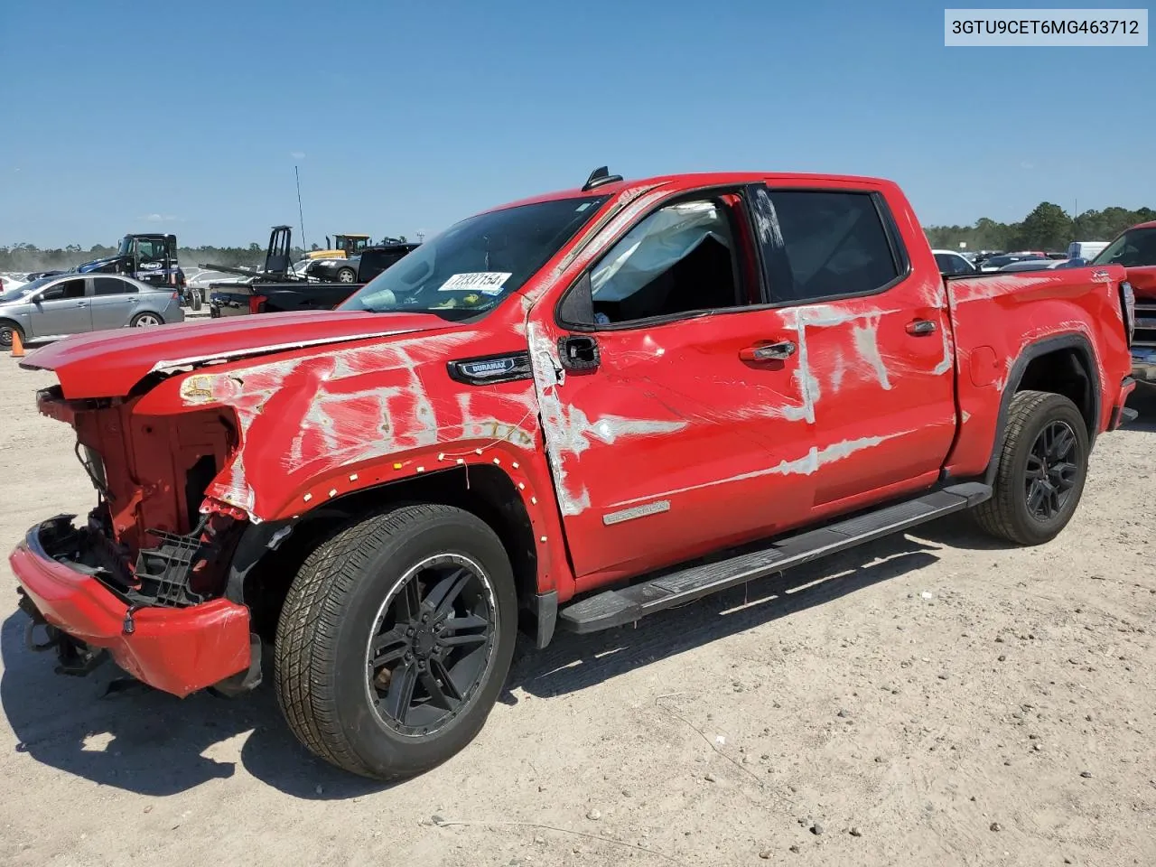 2021 GMC Sierra K1500 Elevation VIN: 3GTU9CET6MG463712 Lot: 72337154