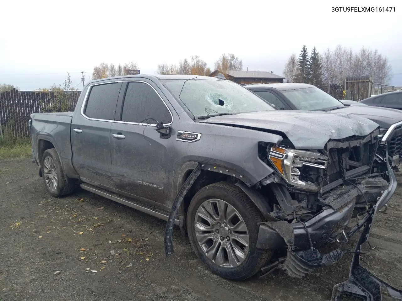 2021 GMC Sierra K1500 Denali VIN: 3GTU9FELXMG161471 Lot: 72388414