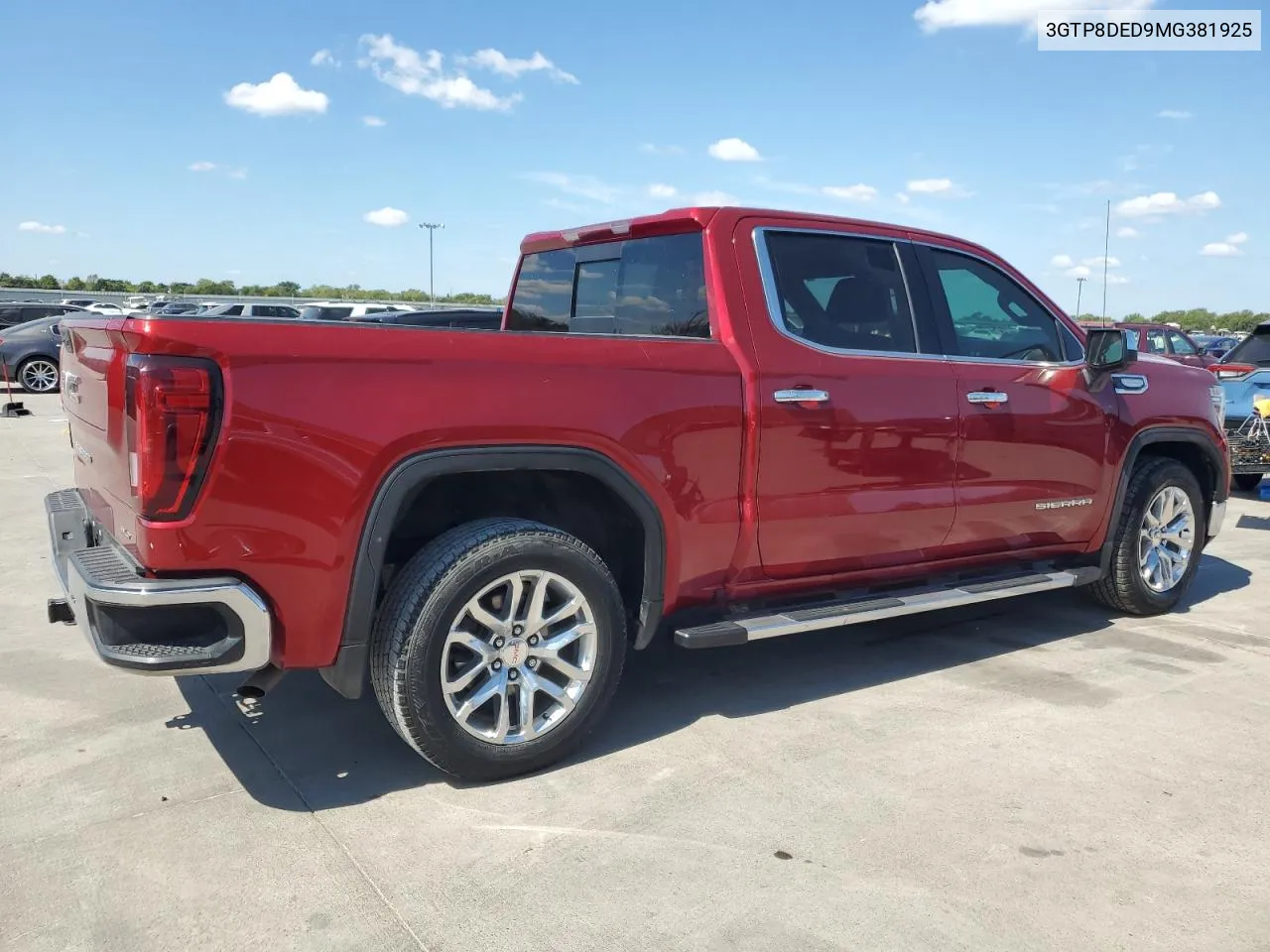 2021 GMC Sierra C1500 Slt VIN: 3GTP8DED9MG381925 Lot: 72567214