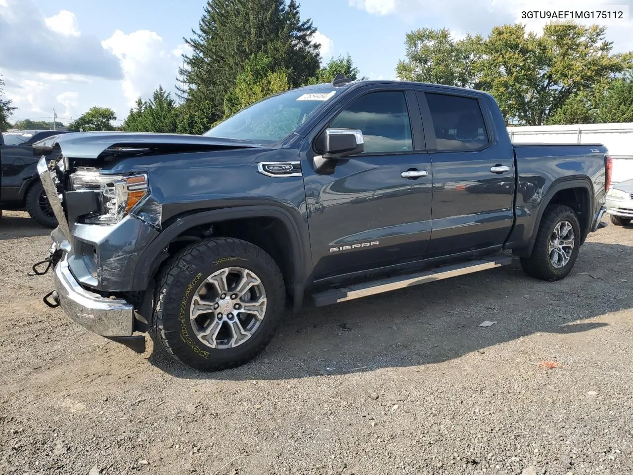 2021 GMC Sierra K1500 VIN: 3GTU9AEF1MG175112 Lot: 72654464