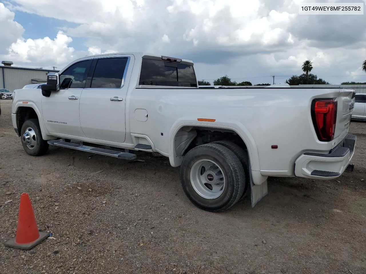 2021 GMC Sierra K3500 Denali VIN: 1GT49WEY8MF255782 Lot: 72815744