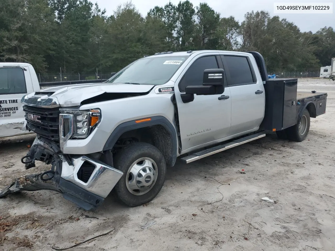 2021 GMC Sierra K3500 VIN: 1GD49SEY3MF102229 Lot: 73113684