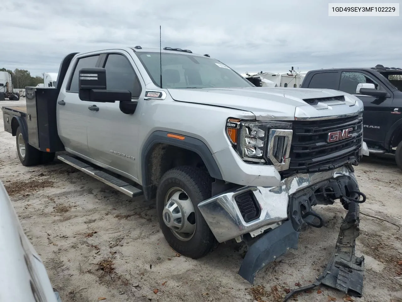 2021 GMC Sierra K3500 VIN: 1GD49SEY3MF102229 Lot: 73113684