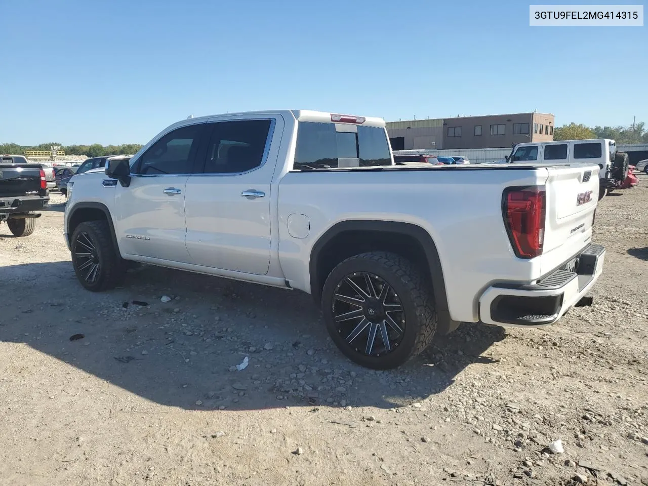 2021 GMC Sierra K1500 Denali VIN: 3GTU9FEL2MG414315 Lot: 73697404