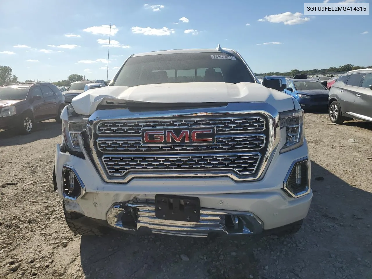 2021 GMC Sierra K1500 Denali VIN: 3GTU9FEL2MG414315 Lot: 73697404