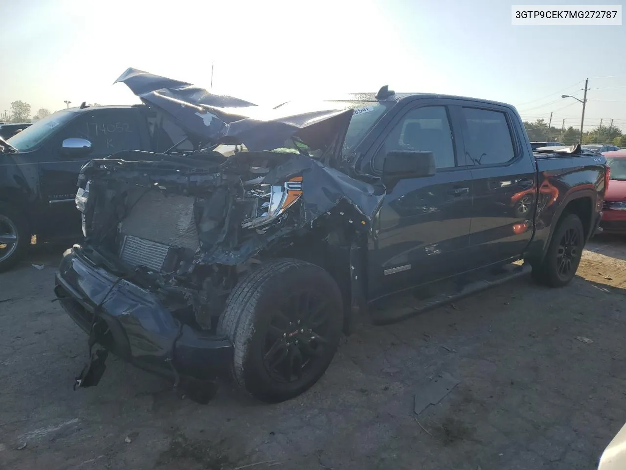 2021 GMC Sierra K1500 Elevation VIN: 3GTP9CEK7MG272787 Lot: 73810854