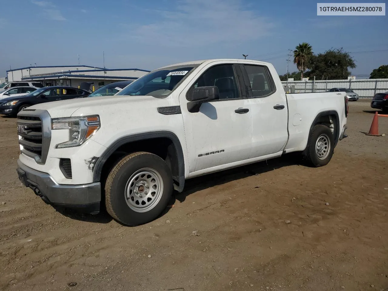 2021 GMC Sierra K1500 VIN: 1GTR9AEH5MZ280078 Lot: 74038534