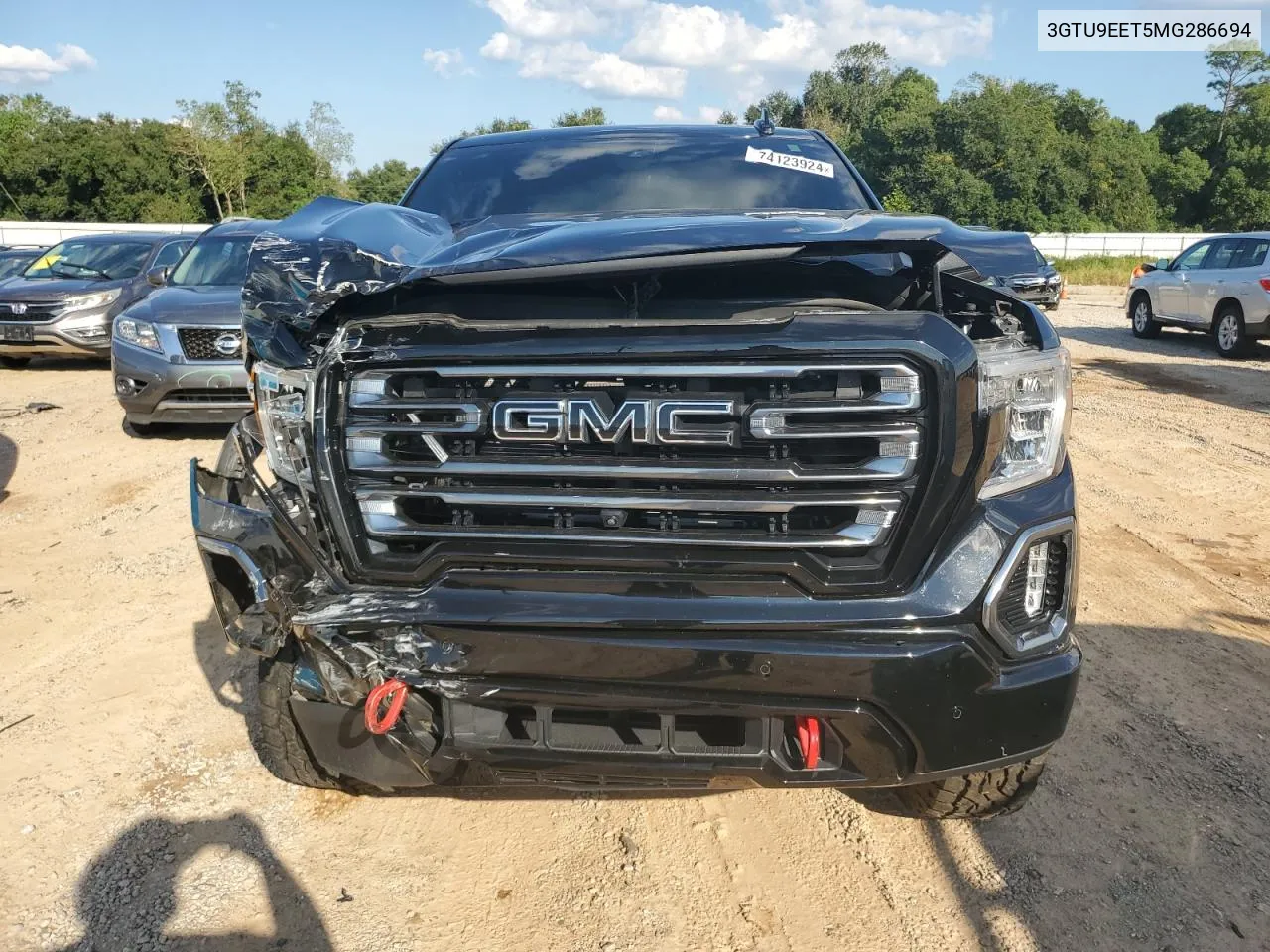 2021 GMC Sierra K1500 At4 VIN: 3GTU9EET5MG286694 Lot: 74123924