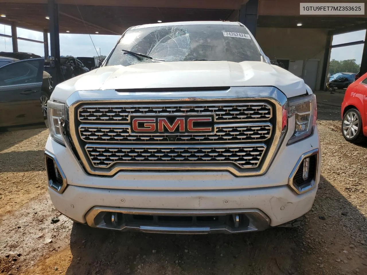 2021 GMC Sierra K1500 Denali VIN: 1GTU9FET7MZ353625 Lot: 74262424