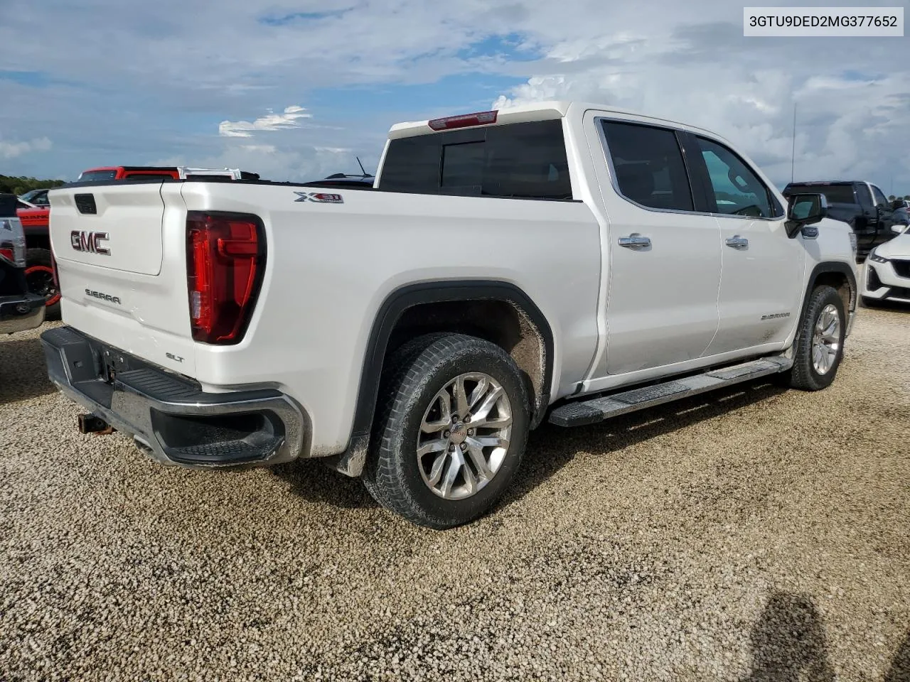 2021 GMC Sierra K1500 Slt VIN: 3GTU9DED2MG377652 Lot: 74330144