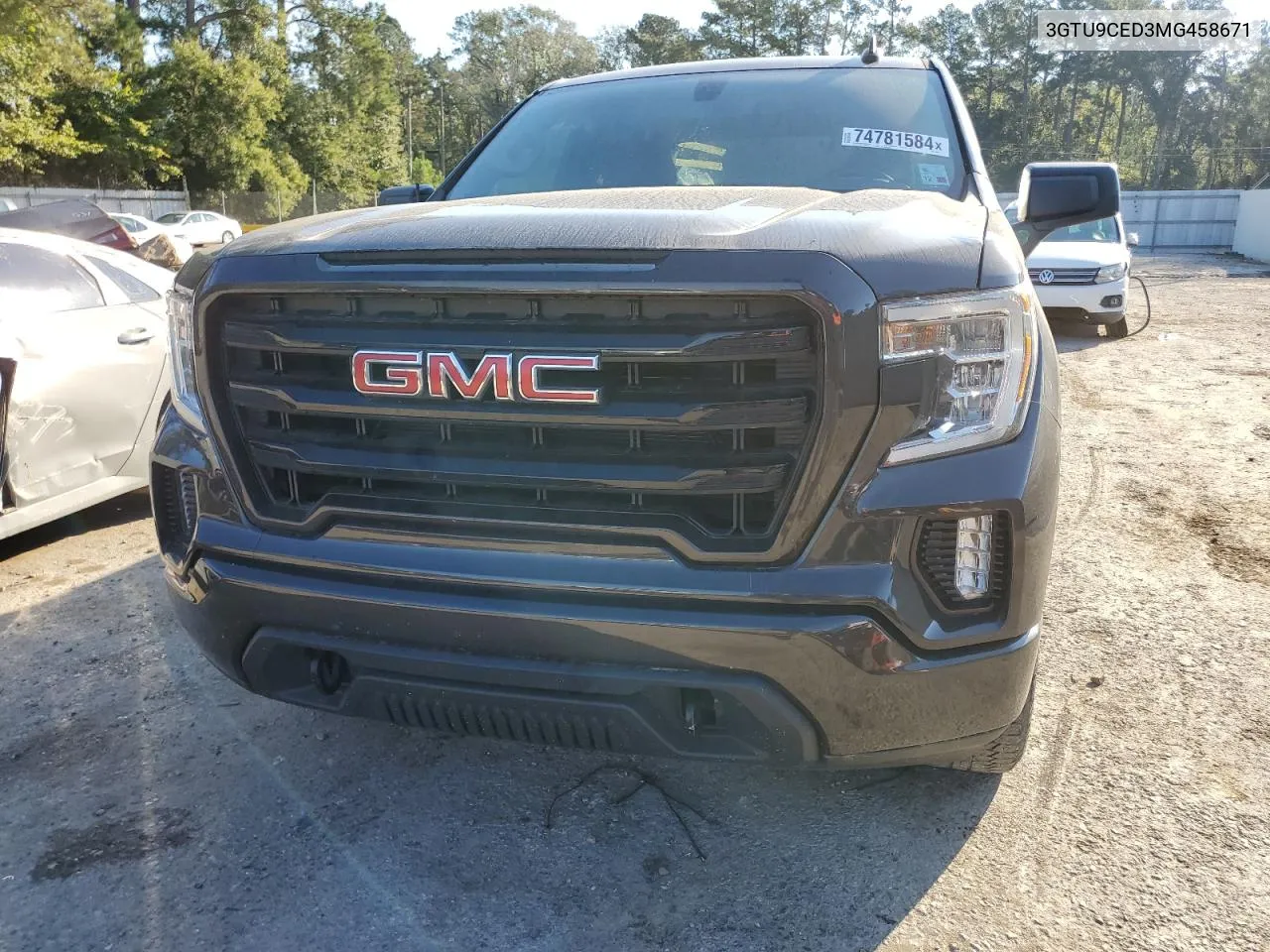 2021 GMC Sierra K1500 Elevation VIN: 3GTU9CED3MG458671 Lot: 74781584