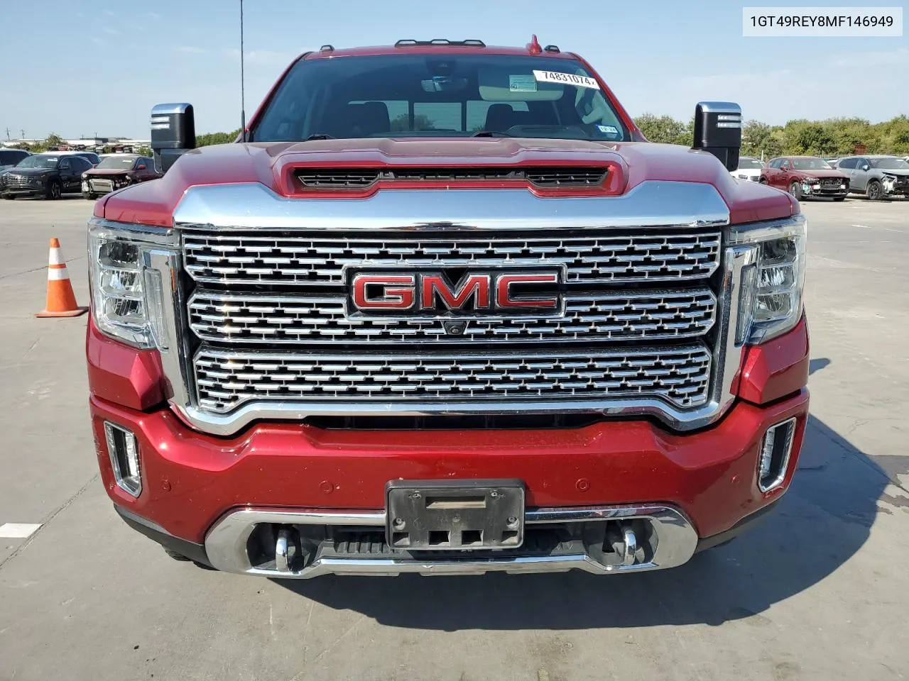 2021 GMC Sierra K2500 Denali VIN: 1GT49REY8MF146949 Lot: 74831074