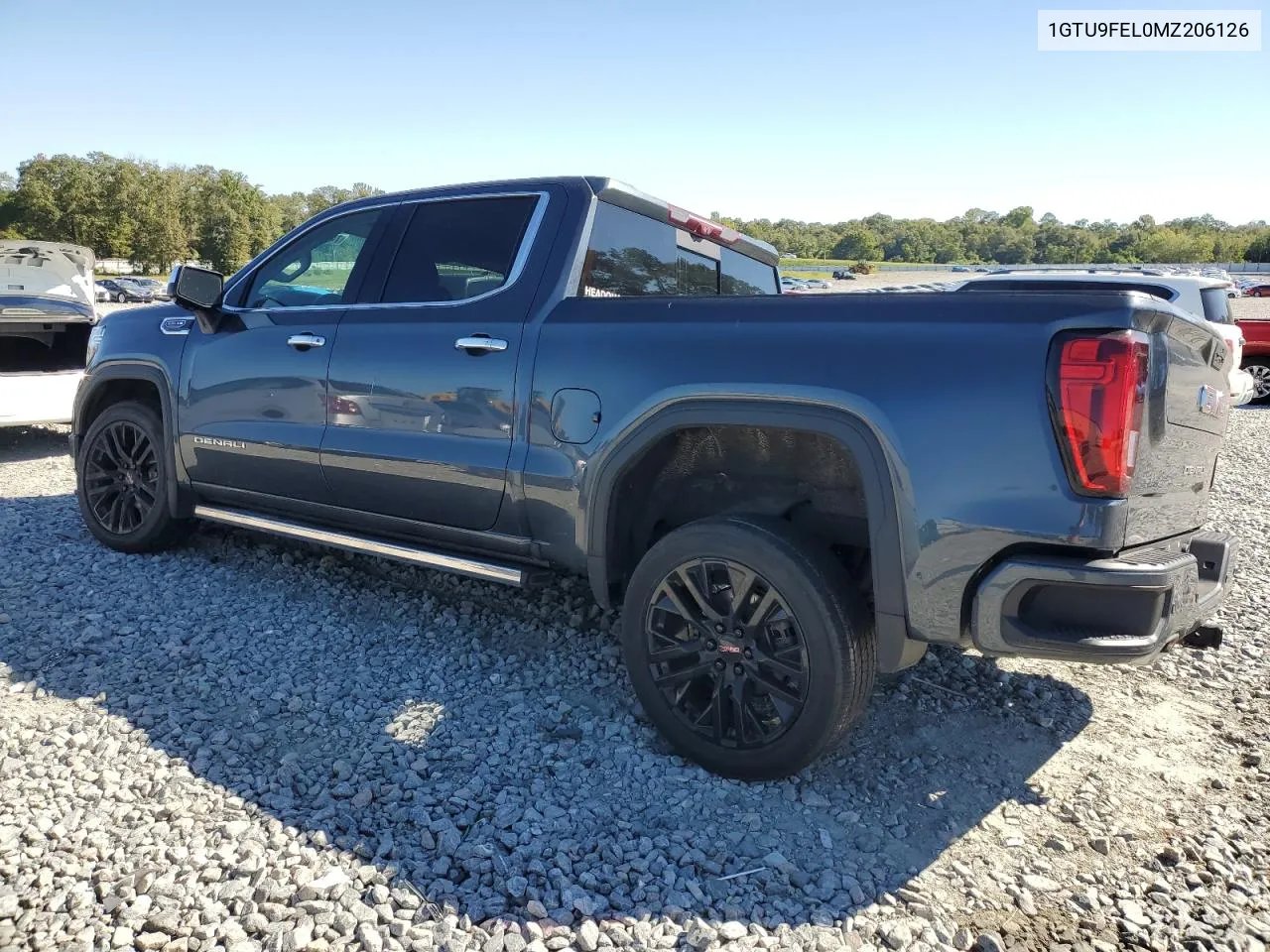 2021 GMC Sierra K1500 Denali VIN: 1GTU9FEL0MZ206126 Lot: 74842874