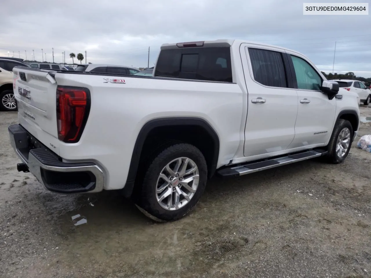 2021 GMC Sierra K1500 Slt VIN: 3GTU9DED0MG429604 Lot: 74891004