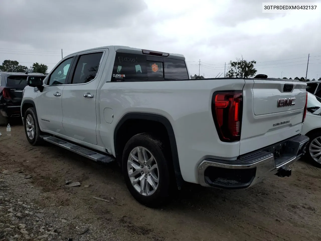 2021 GMC Sierra C1500 Slt VIN: 3GTP8DEDXMG432137 Lot: 74928504