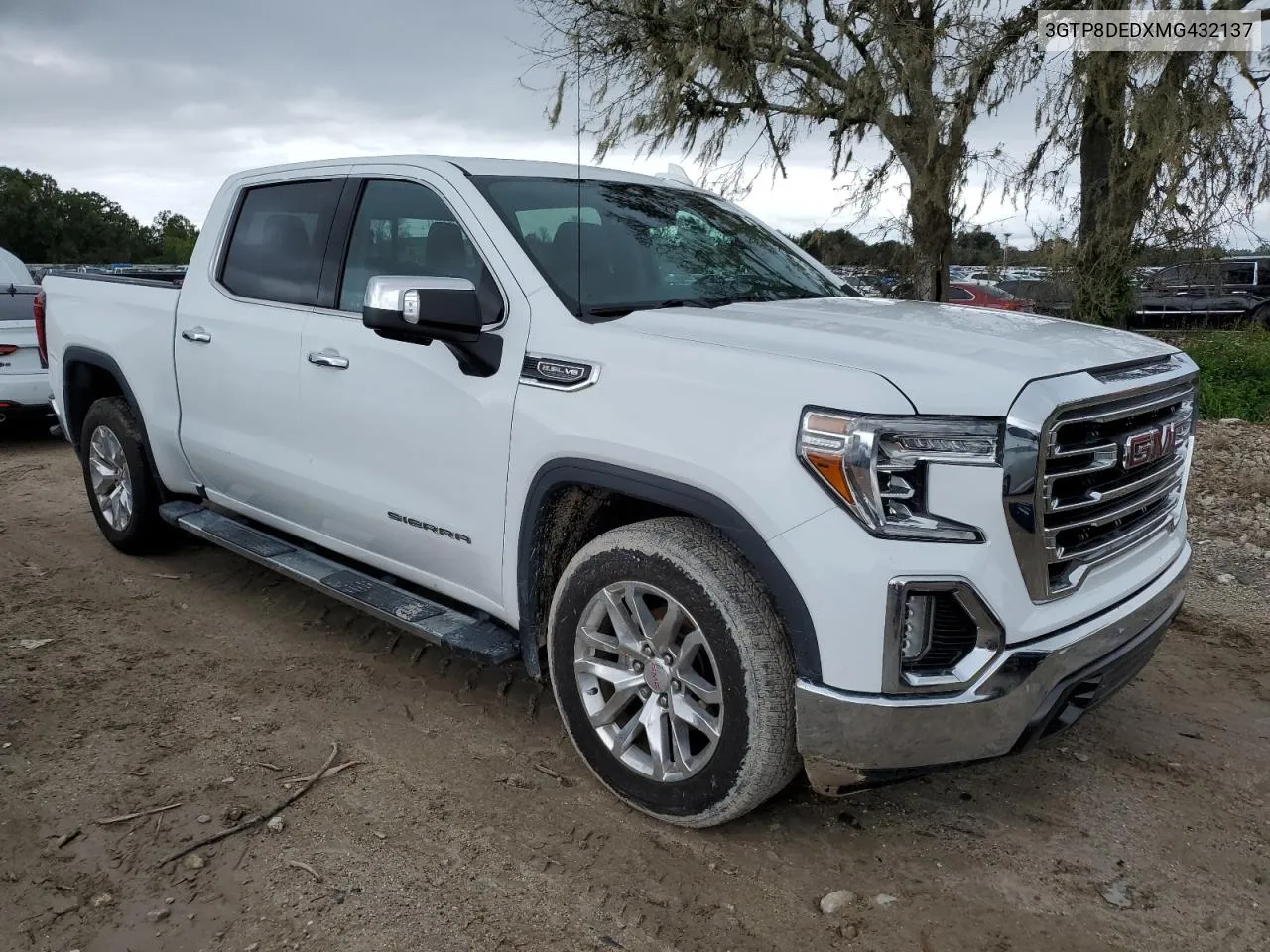 2021 GMC Sierra C1500 Slt VIN: 3GTP8DEDXMG432137 Lot: 74928504