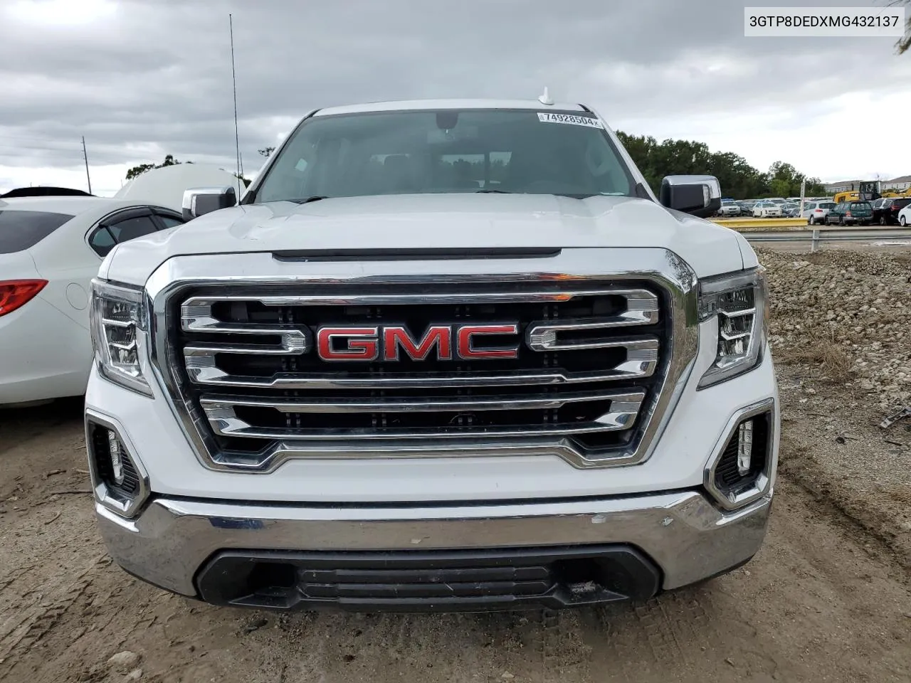 2021 GMC Sierra C1500 Slt VIN: 3GTP8DEDXMG432137 Lot: 74928504