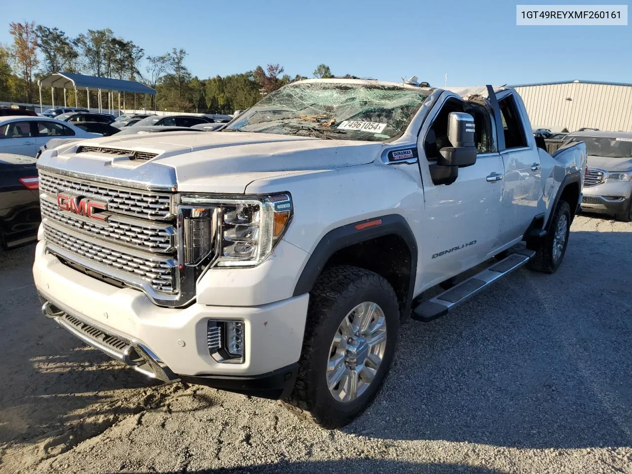 2021 GMC Sierra K2500 Denali VIN: 1GT49REYXMF260161 Lot: 74961054