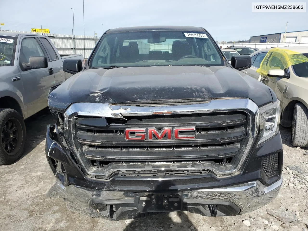 2021 GMC Sierra K1500 VIN: 1GTP9AEH5MZ238663 Lot: 75015564