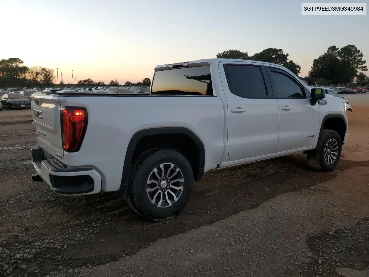 2021 GMC Sierra K1500 At4 VIN: 3GTP9EED3MG340984 Lot: 75053014