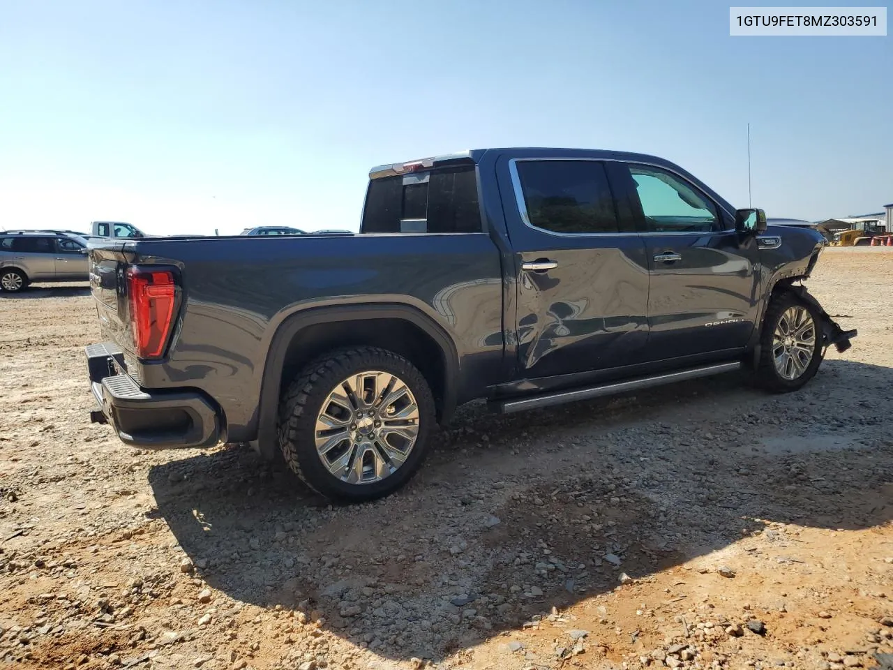 2021 GMC Sierra K1500 Denali VIN: 1GTU9FET8MZ303591 Lot: 75184134