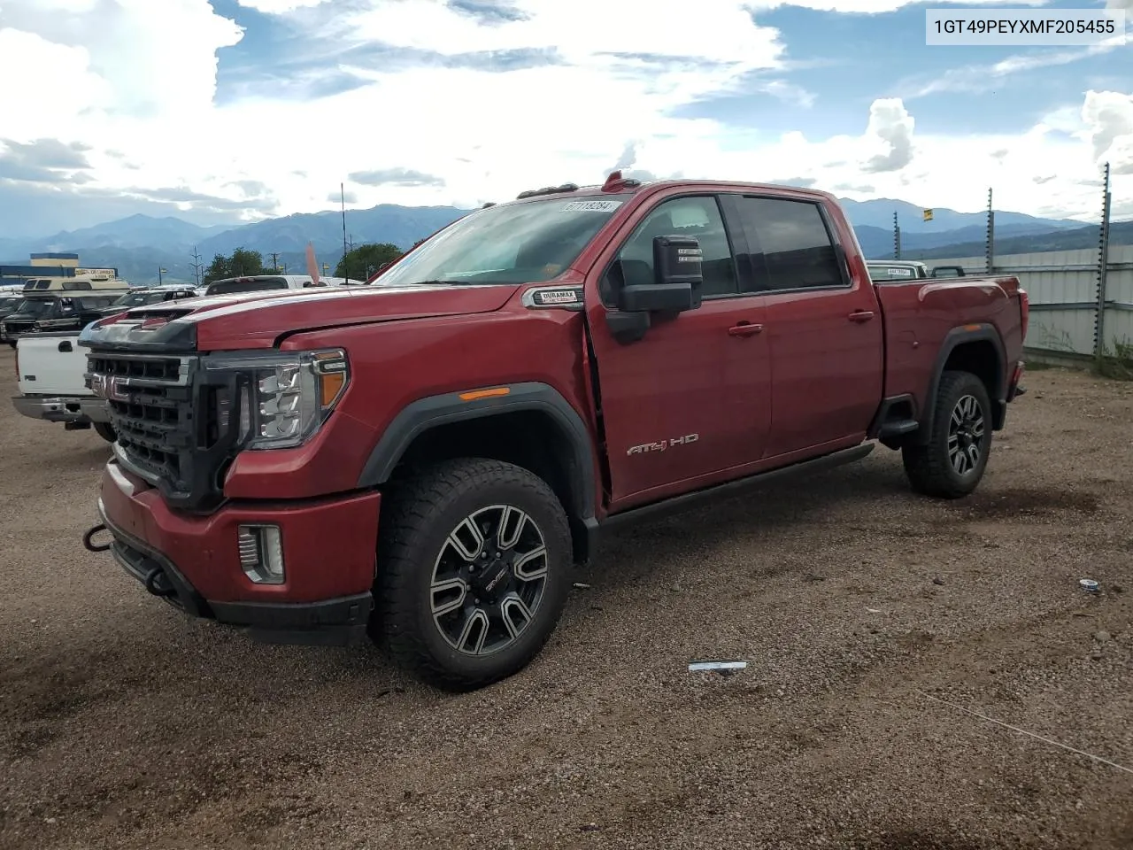 2021 GMC Sierra K2500 At4 VIN: 1GT49PEYXMF205455 Lot: 75272224