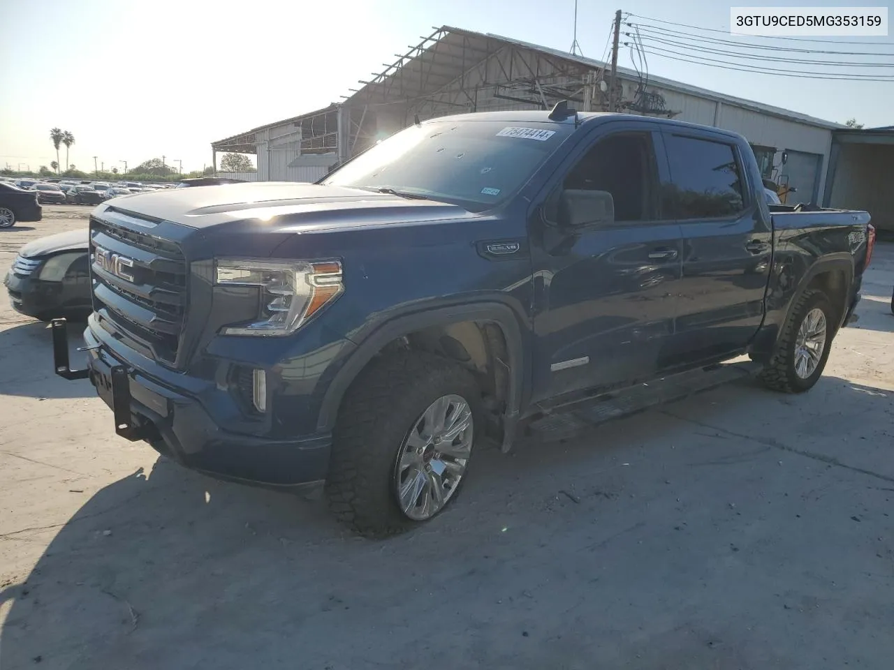 2021 GMC Sierra K15 VIN: 3GTU9CED5MG353159 Lot: 75474414