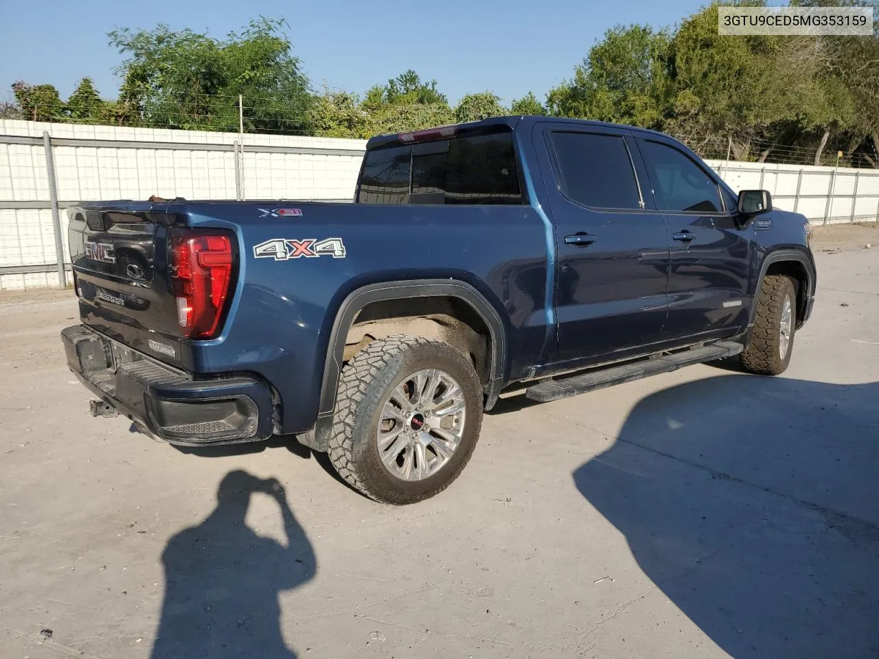 2021 GMC Sierra K15 VIN: 3GTU9CED5MG353159 Lot: 75474414