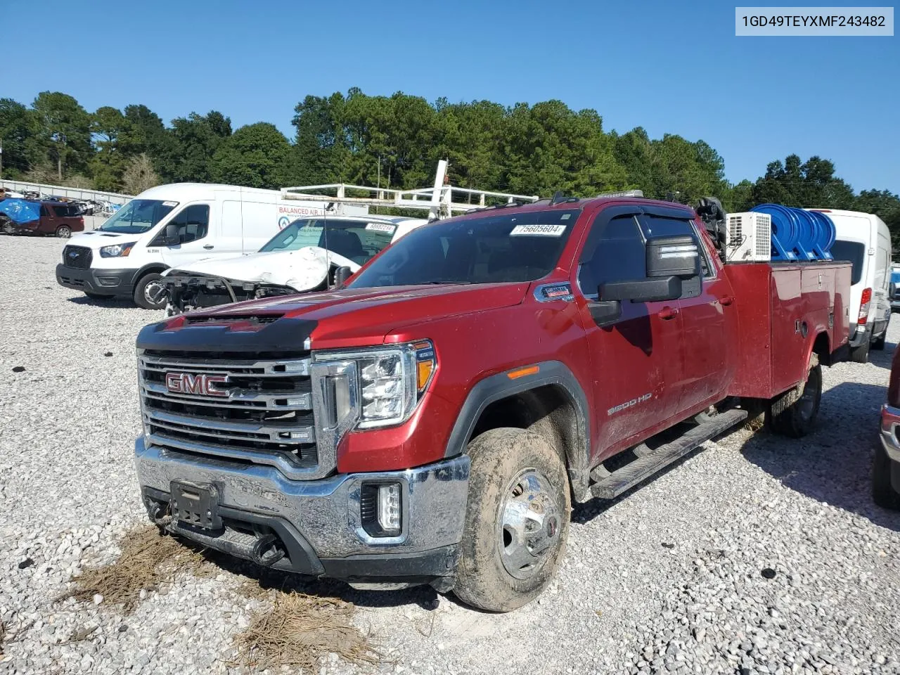 2021 GMC Sierra K3500 Sle VIN: 1GD49TEYXMF243482 Lot: 75605604