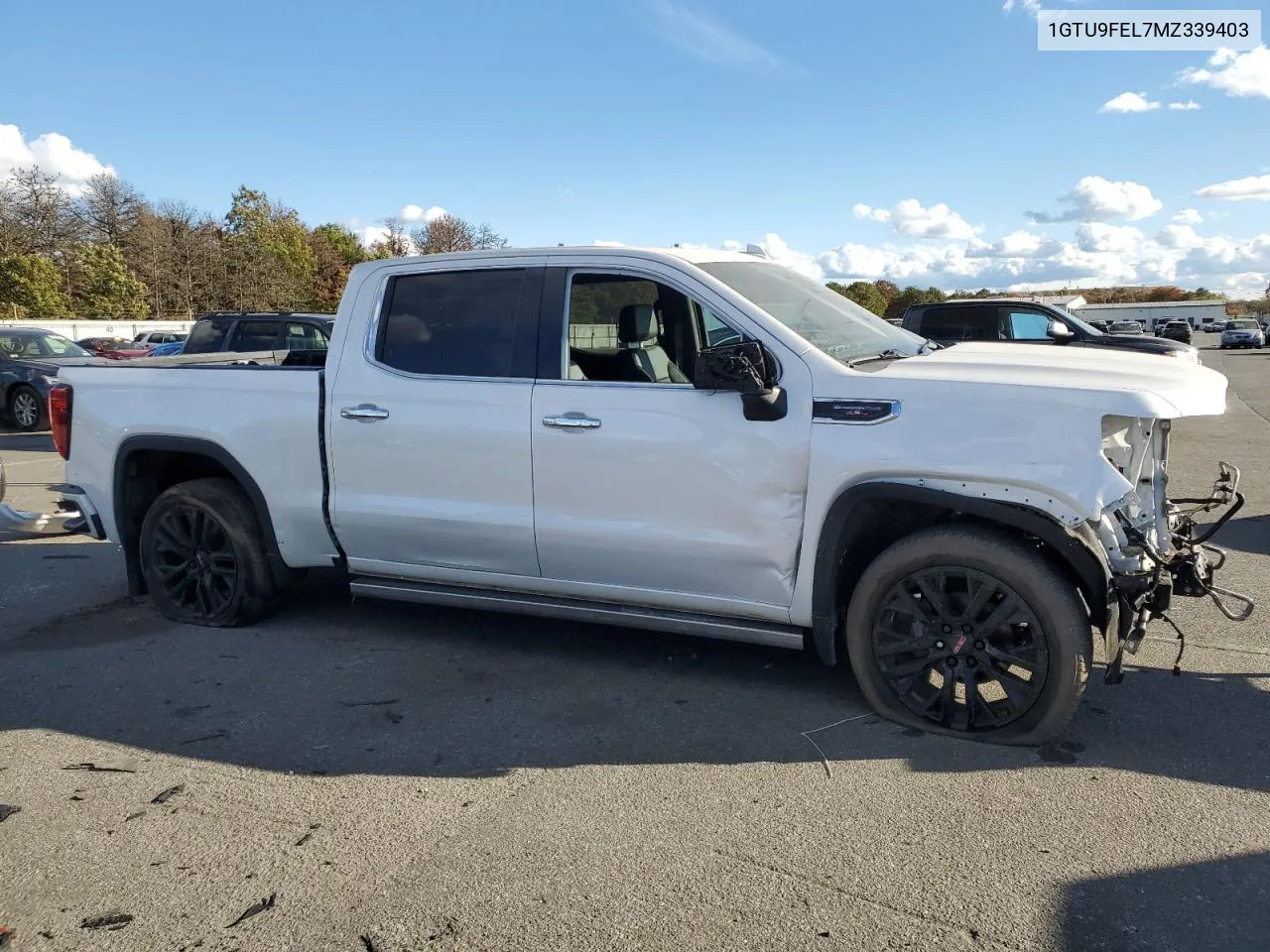 2021 GMC Sierra K1500 Denali VIN: 1GTU9FEL7MZ339403 Lot: 75620614