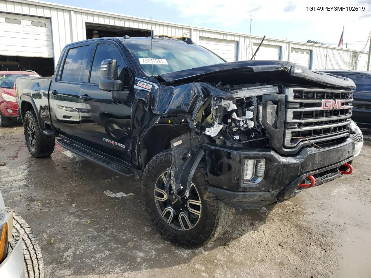 2021 GMC Sierra K2500 At4 VIN: 1GT49PEY3MF102619 Lot: 75621994