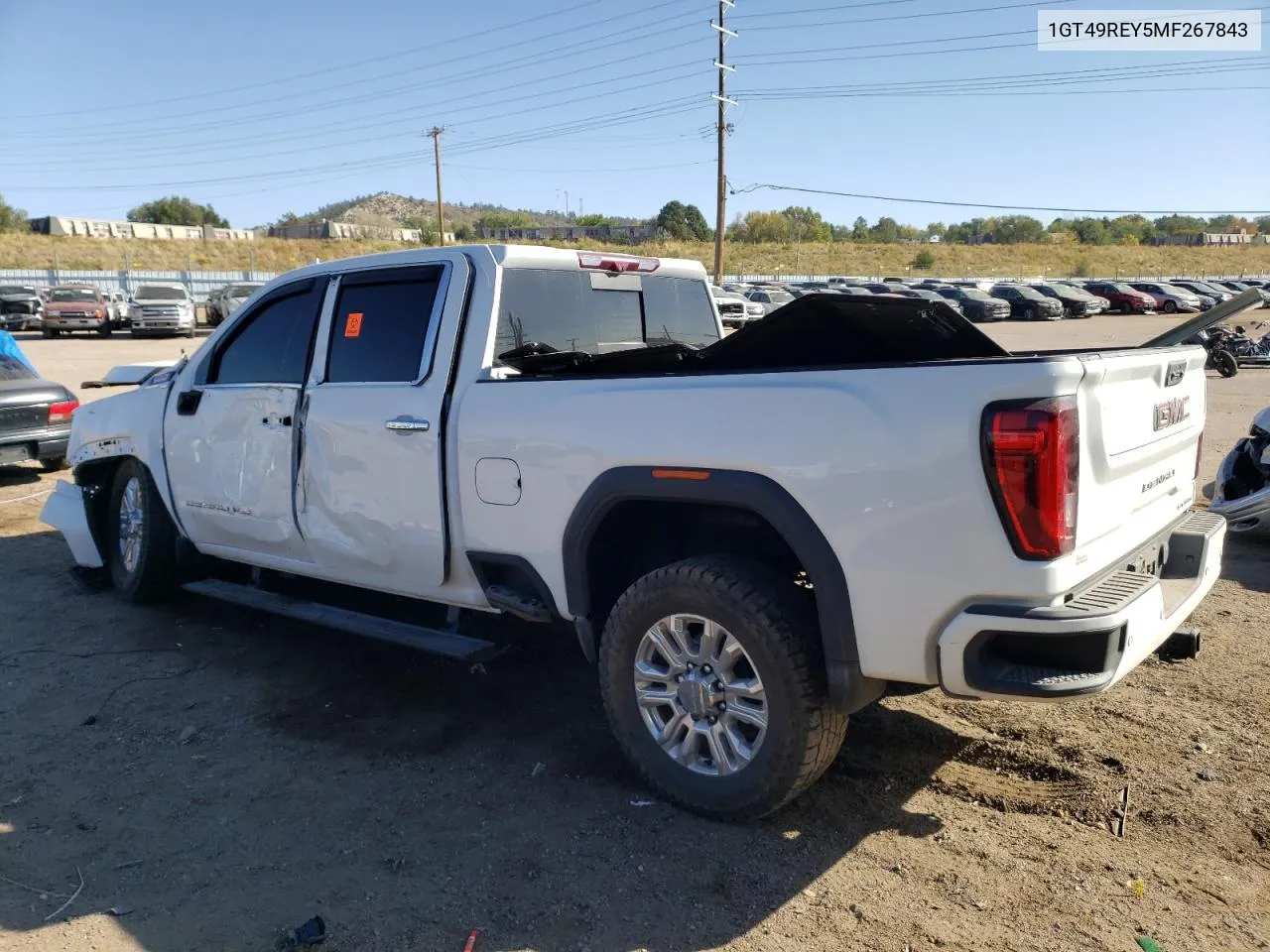 2021 GMC Sierra K2500 Denali VIN: 1GT49REY5MF267843 Lot: 75714444