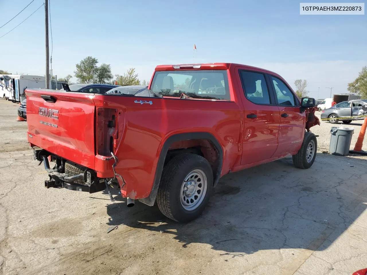 2021 GMC Sierra K1500 VIN: 1GTP9AEH3MZ220873 Lot: 75816884