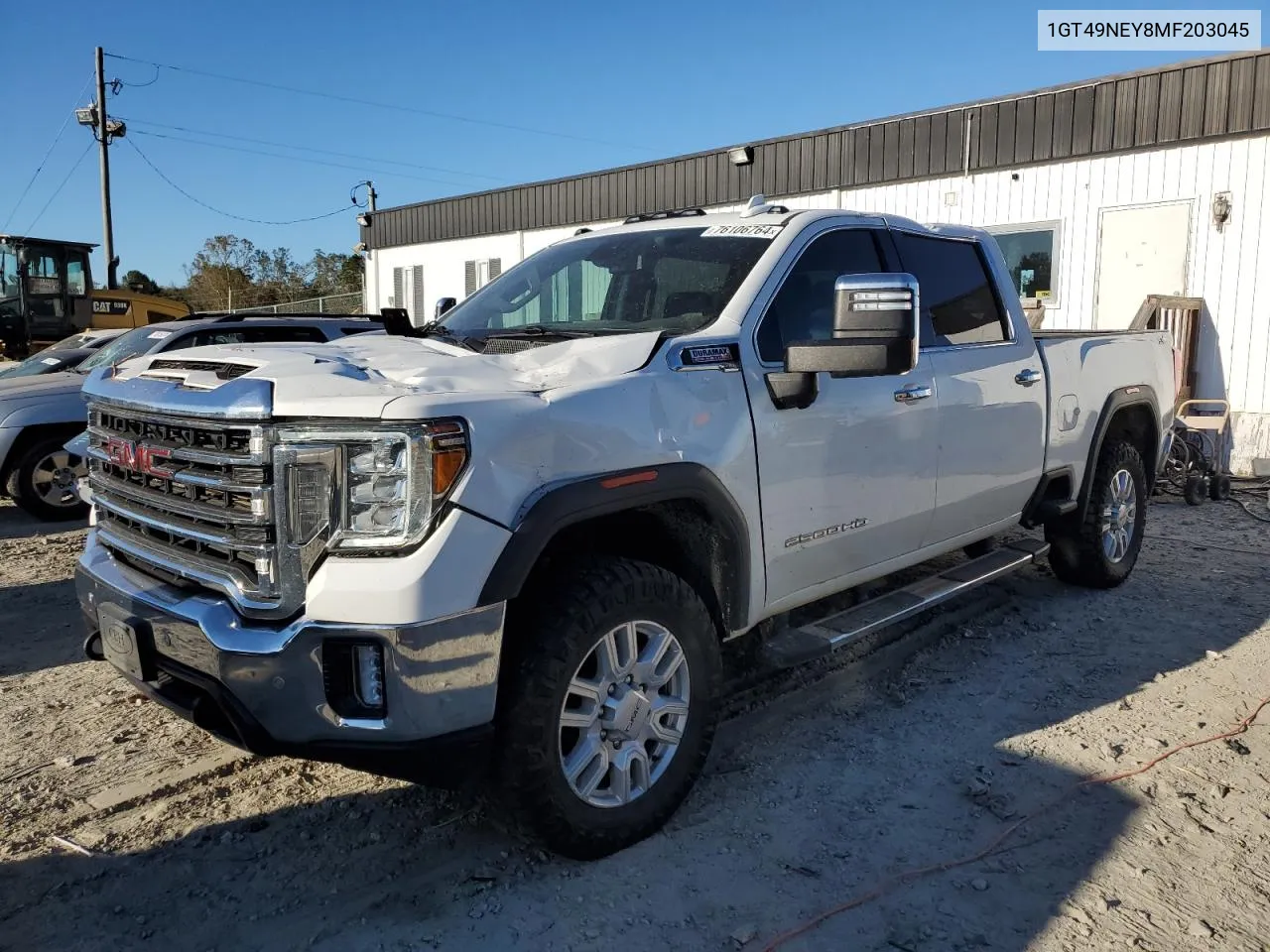 2021 GMC Sierra K2500 Slt VIN: 1GT49NEY8MF203045 Lot: 76106764