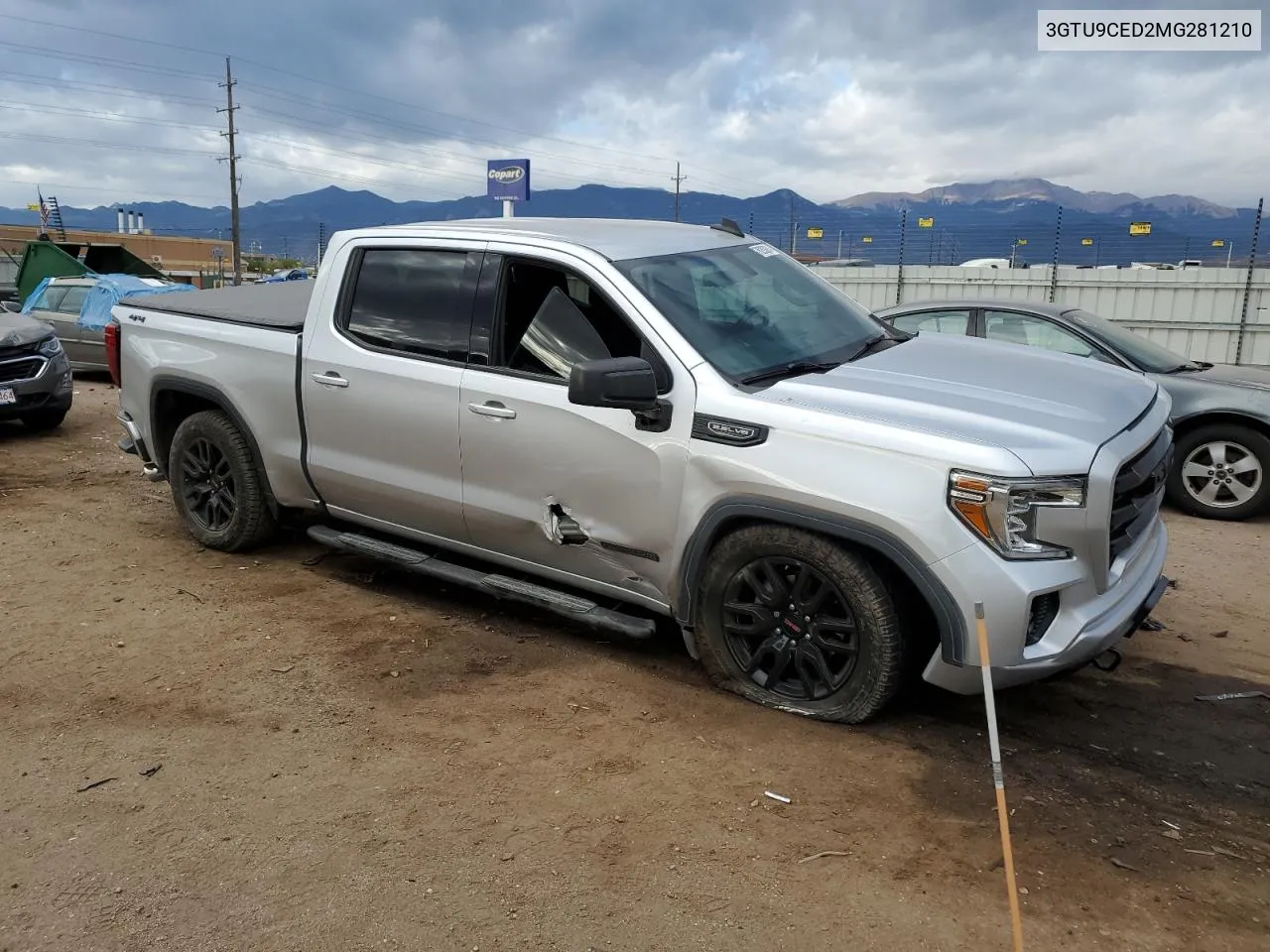 2021 GMC Sierra K1500 Elevation VIN: 3GTU9CED2MG281210 Lot: 76293824