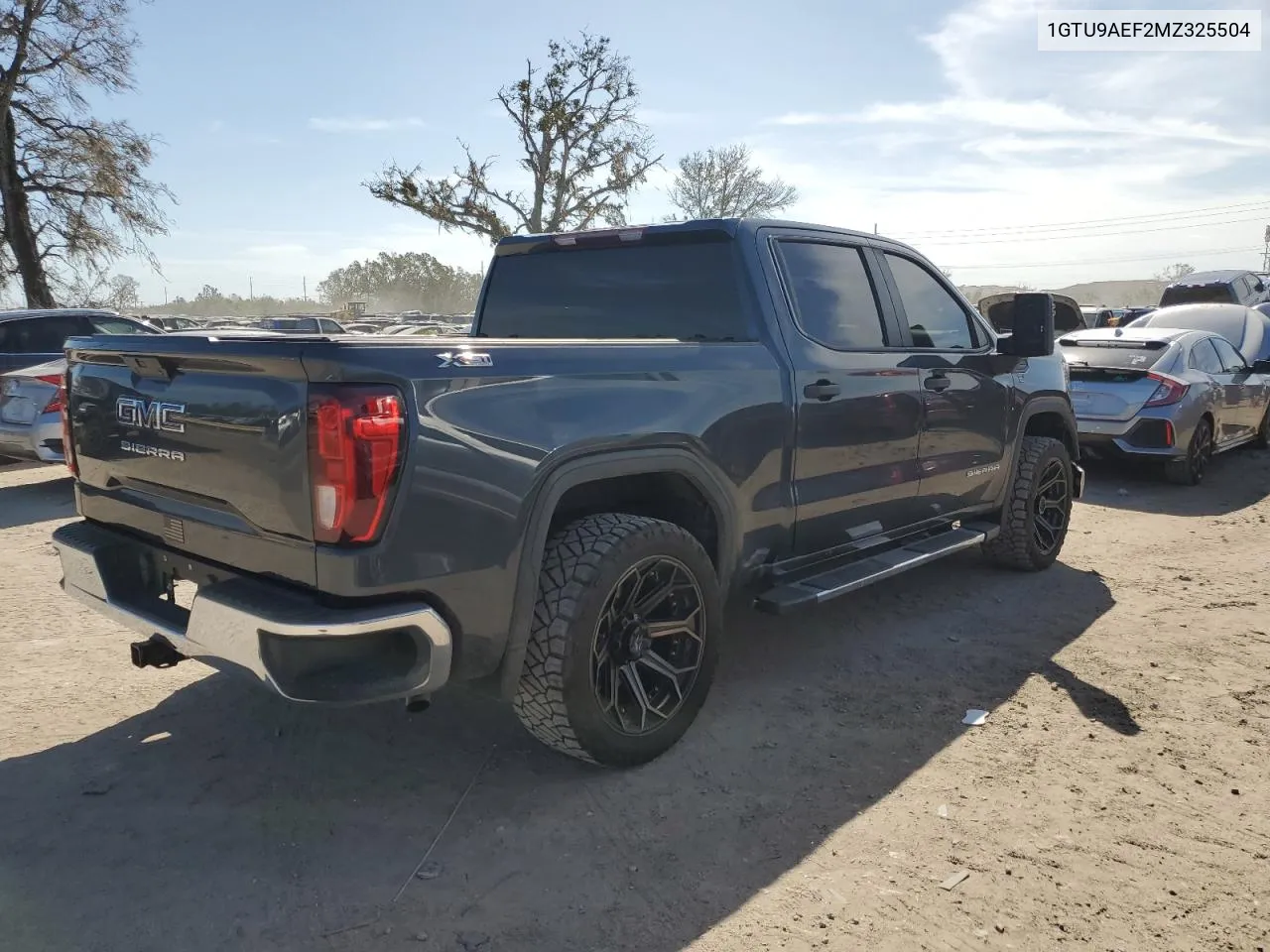 2021 GMC Sierra K1500 VIN: 1GTU9AEF2MZ325504 Lot: 76308114