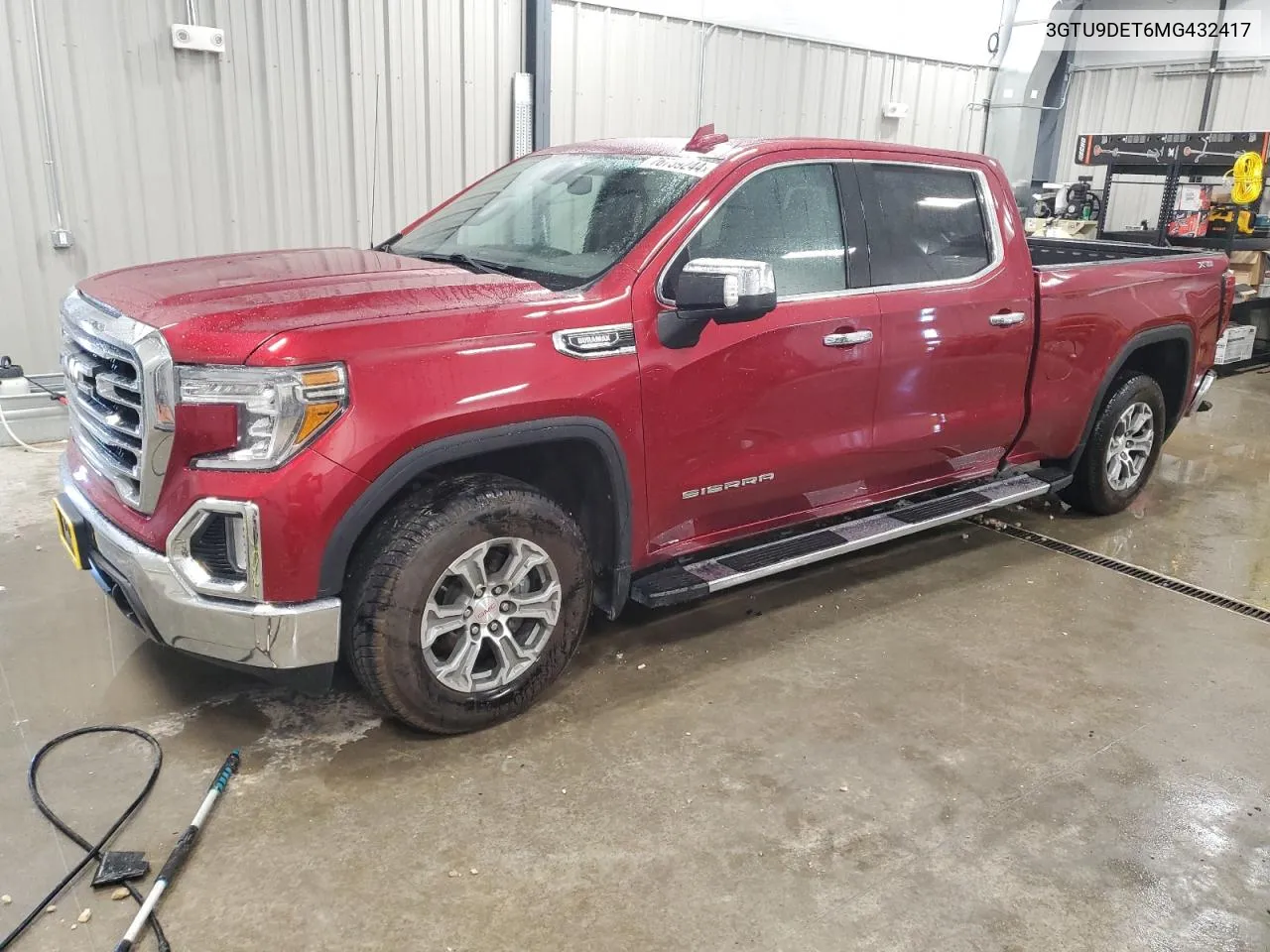 2021 GMC Sierra K1500 Slt VIN: 3GTU9DET6MG432417 Lot: 76759244