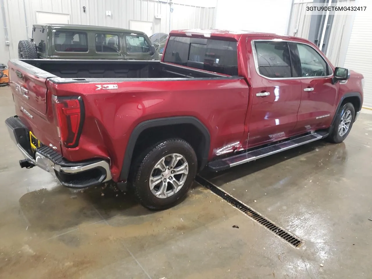 2021 GMC Sierra K1500 Slt VIN: 3GTU9DET6MG432417 Lot: 76759244