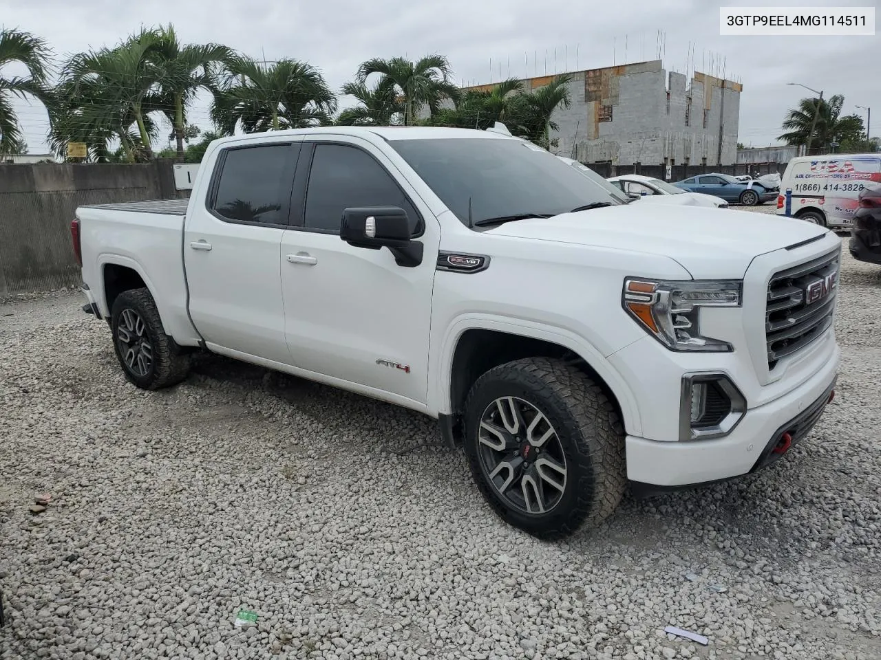 2021 GMC Sierra K1500 At4 VIN: 3GTP9EEL4MG114511 Lot: 76928514