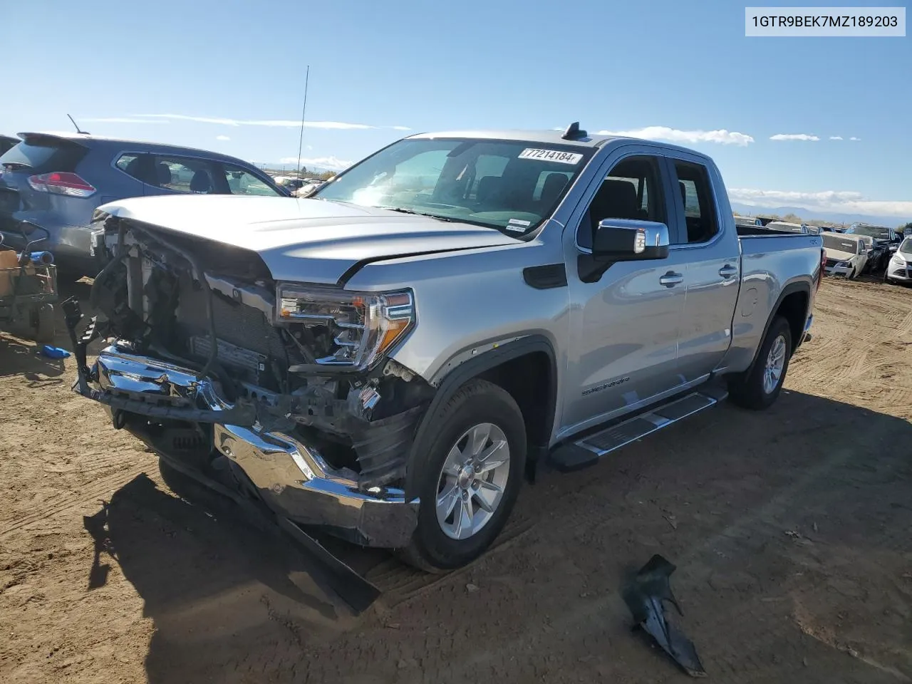 2021 GMC Sierra K1500 Sle VIN: 1GTR9BEK7MZ189203 Lot: 77214184