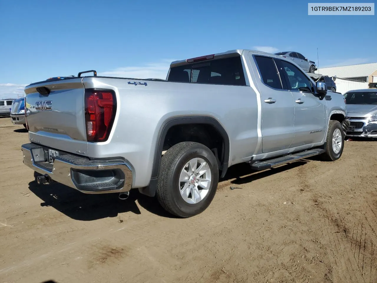 2021 GMC Sierra K1500 Sle VIN: 1GTR9BEK7MZ189203 Lot: 77214184