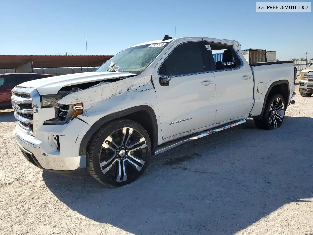 3GTP8BED6MG101057 2021 GMC Sierra C1500 Sle