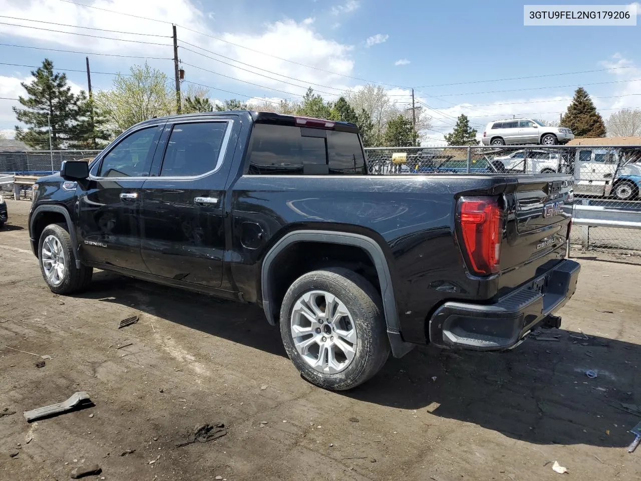 2022 GMC Sierra Limited K1500 Denali VIN: 3GTU9FEL2NG179206 Lot: 51835654