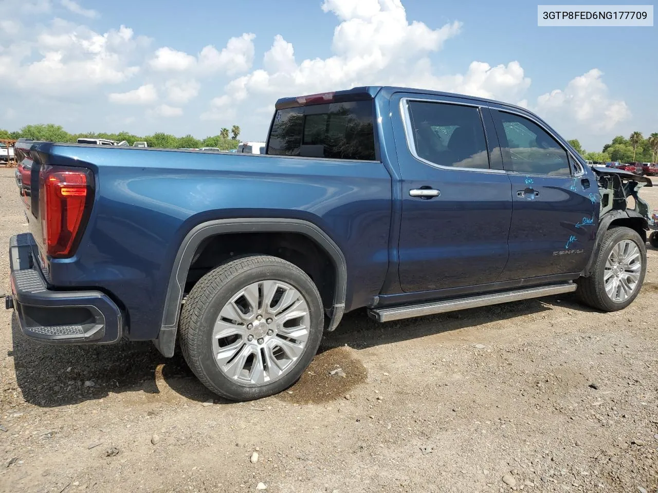 2022 GMC Sierra Limited C1500 Denali VIN: 3GTP8FED6NG177709 Lot: 61308274