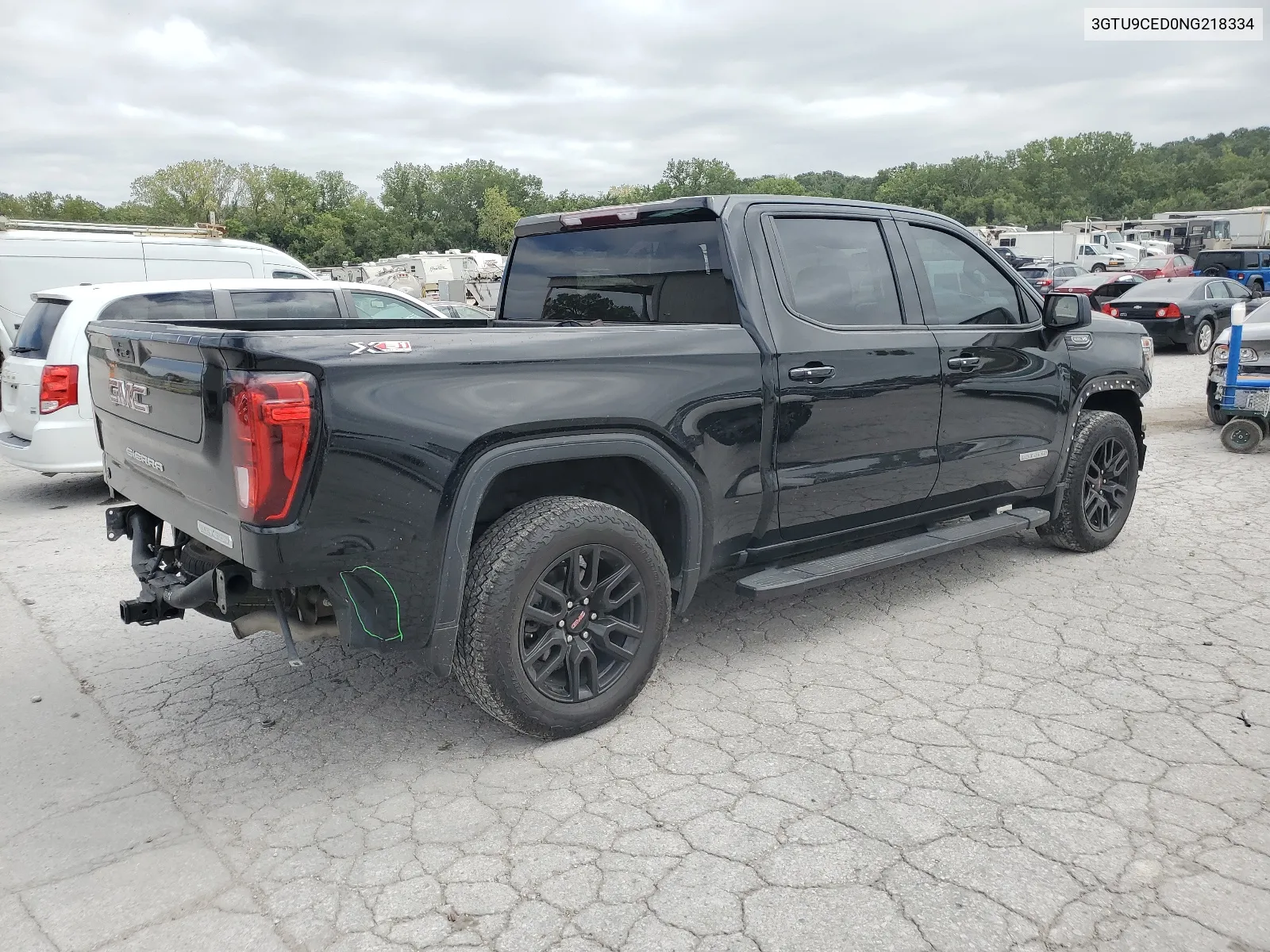 2022 GMC Sierra Limited K1500 Elevation VIN: 3GTU9CED0NG218334 Lot: 66211474