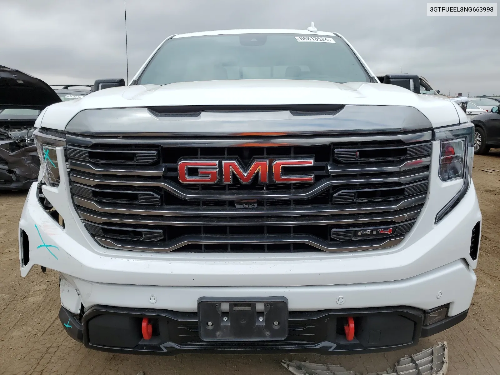 2022 GMC Sierra K1500 At4 VIN: 3GTPUEEL8NG663998 Lot: 66813524