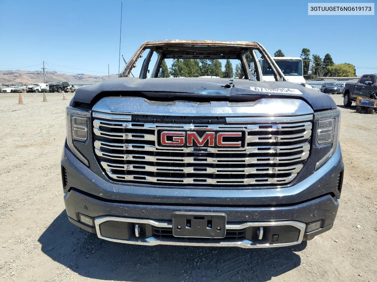 2022 GMC Sierra K1500 Denali VIN: 3GTUUGET6NG619173 Lot: 67120954